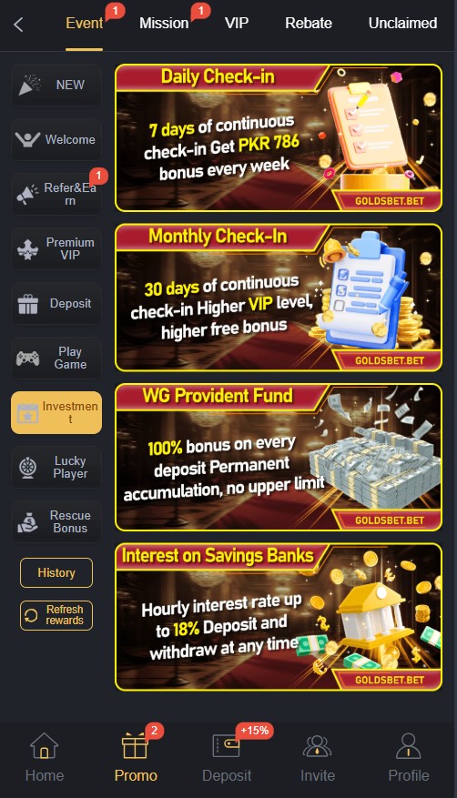 GoldsBet Game APP